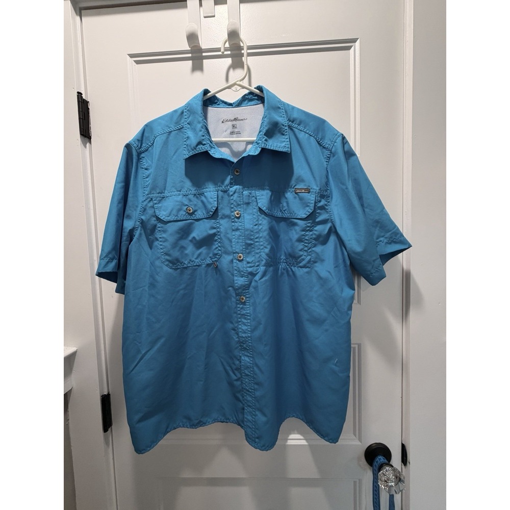 Eddie Bauer Men's XL Fishing Shirt Performance, Camping, Hiking, Vented